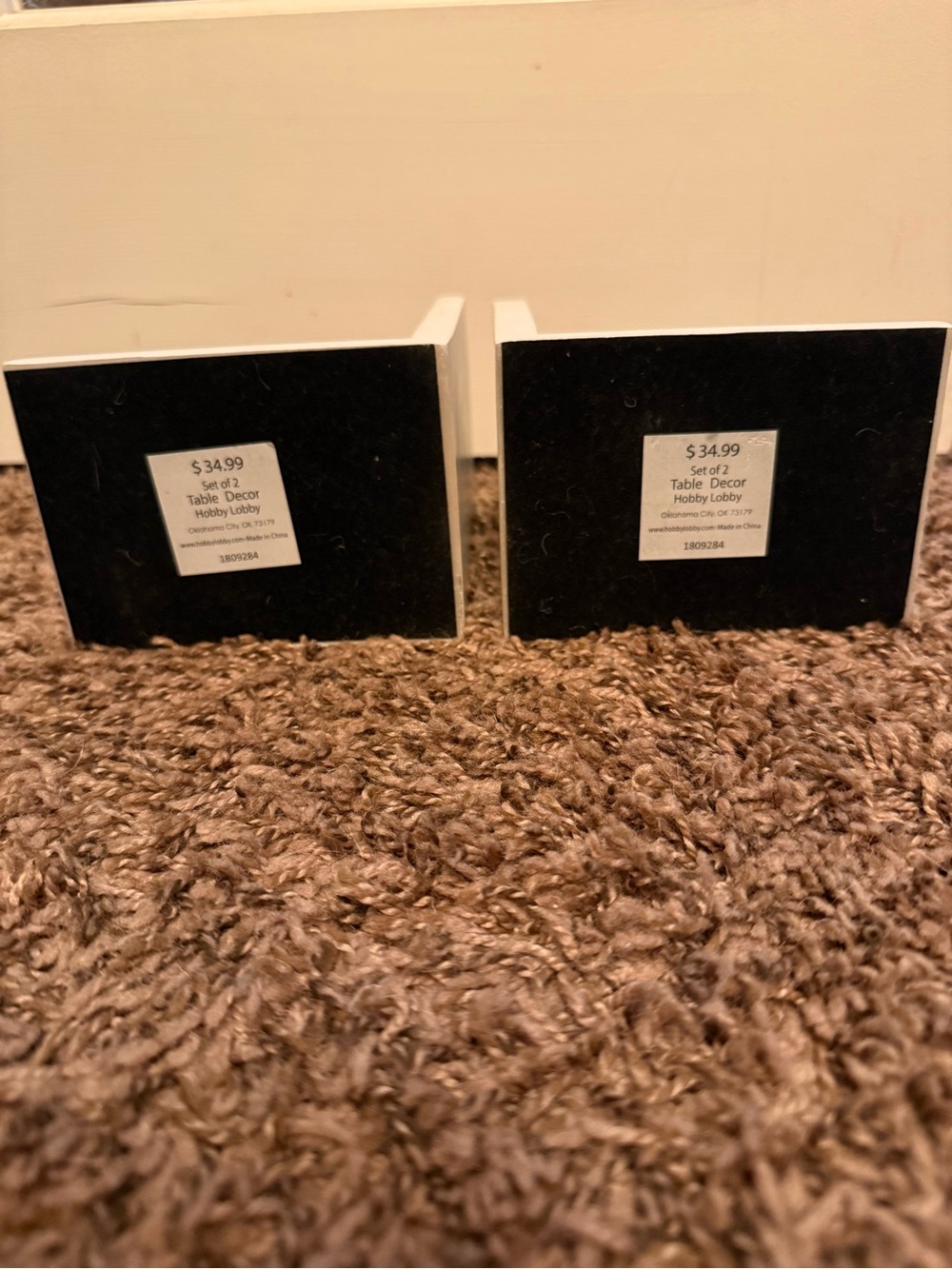 Hobby Lobby White Owl Bookends with Gold Glasses - Picture 2 of 9